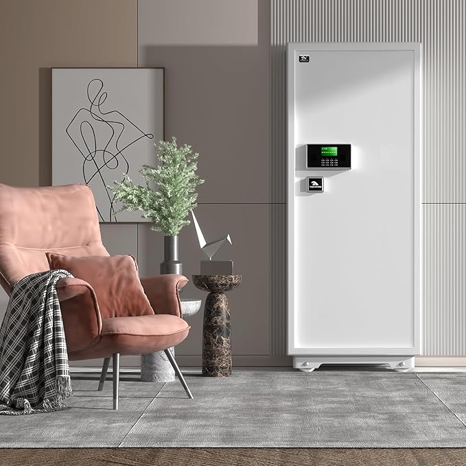 Extra Large Safe - TIGERKING 17.6 Cubic Feet Big Safes Box with Double Safety Key Lock & Separate Lock Box. Heavy Duty Large Home Safe wth 3 Removable Shelves, Perfect for Home, Hotel, Office, Garage