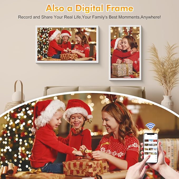 24" Digital Calendar Picture-Frame for-Wall-Planner - Touchcreen Interactive Electronic Calendar Display, Chore Chart, Star Reward, Sync Google iCloud Outlook Via APP, Wall Mount, Gifts for Mom Dad