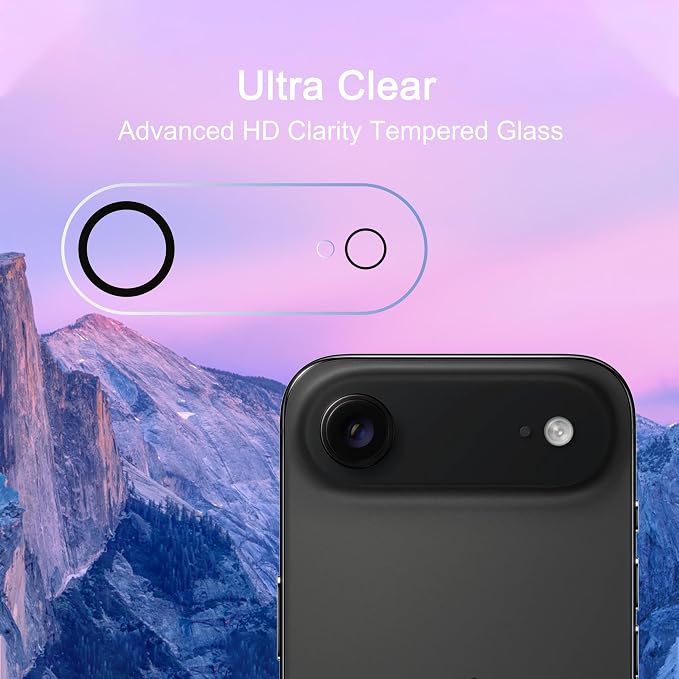 Ailun 3 Pack Screen Protector for iPhone Air + 3 Pack Camera Lens Protector - Image 3