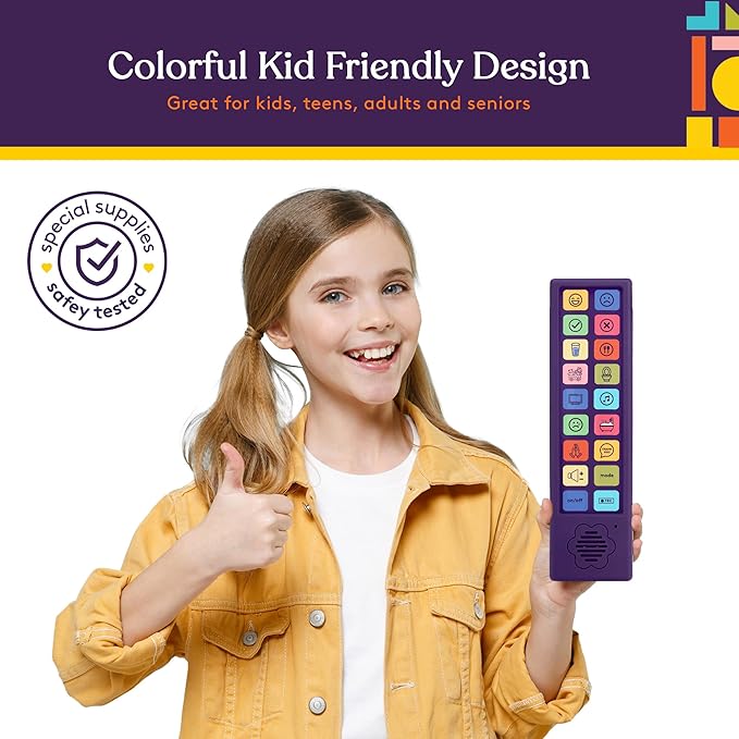 Special Supplies AAC Communication Device for Speech Therapy, Talker Buddy Communication Device for Non Verbal Kids & Adults, Autism Talking Aids for Home or School, Travel Bag, Recording Option
