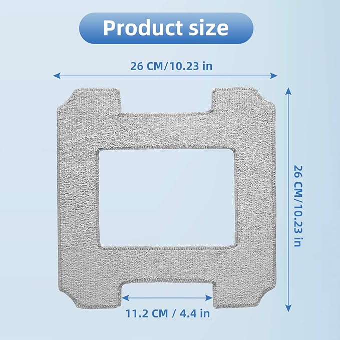 EOVWAEO 16 Pack Mopping Pads for ECOVACS Winbot W2 PRO Omni / W2 PRO / W2 / W1 PRO / W1 Window Cleaning Robot, Washable Microfiber Mop Pad Window Cleaning Replacement Accessories