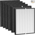Elnuliros Premium Replacement Filter Compatible with AirDoctor AD3000 Air Cleaner Puri-fier, Not for AD3500 Version, Include 1 Premium Filter + 1 Carbon Filter + 4 Pre-Filters, Part # ADF3001, ADF3002