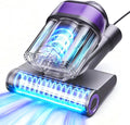 LED Display Mattress Vacuum Cleaner, 18Kpa Bed Vacuum Cleaner with 253.7nm UV-C Light, 149℉ Heat, Triple-Cup Versatile Handheld Vacuums for Bed Sofa Carpets Pet Hair