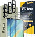 Galaxy S21 FE Screen Protector and Camera Protector, Tempered Glass Screen by Arshek