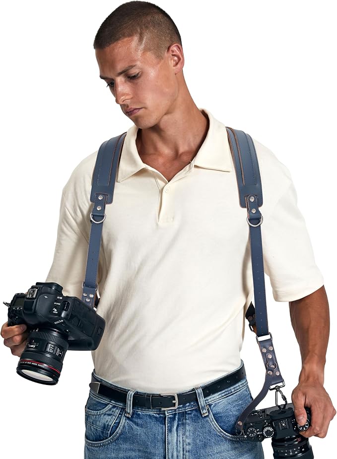 Padwa Lifestyle Blue Dual Camera Harness Strap - Image 3