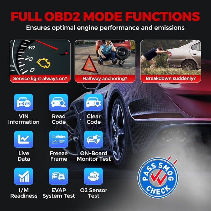 LAUNCH OBD2 Scanner CRP123I V3.0 Elite,2026 Lifetime Free Update Engine ABS SRS Transmission Scan Tool, Oil/Throttle/SAS/EPB/DPF/BMS Reset/ABS Bleeding Car Scanner,FCA SGW, CANFD & DoIP,Battery Test