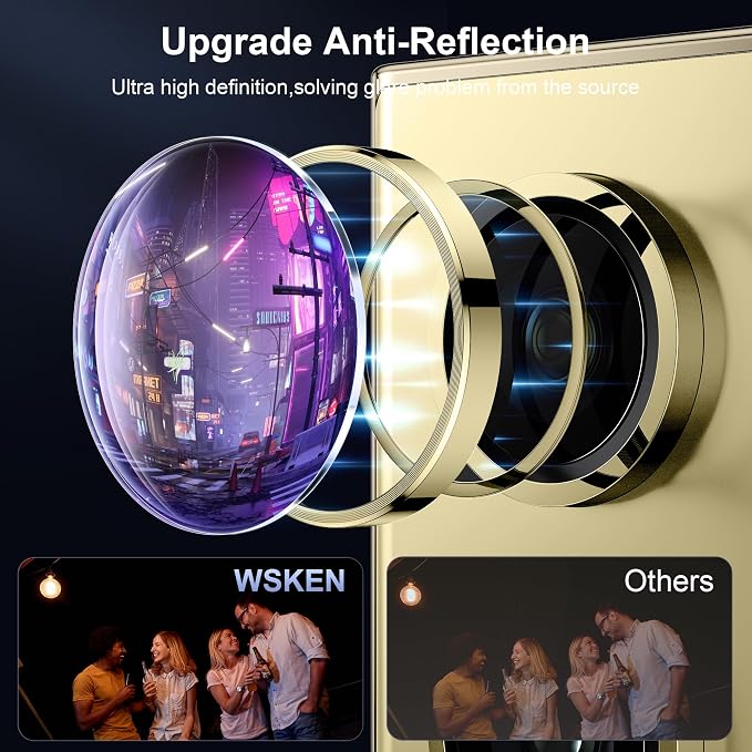 WSKEN for Samsung Galaxy S24 Ultra Camera Lens Protector, Ultra Thin Scratch - Image 2