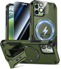 Goton for iPhone 12 Case with Privacy Tempered Glass Screen Protector & Camera by Goton