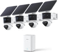 aosu T2 Pro Solar Security Cameras Wireless Outdoor, 4 Cam Kit, 3K Dual Cam No by AOSUSecurityOffical