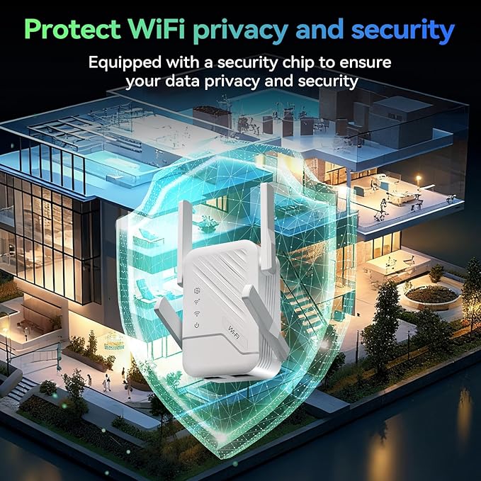 2026 Best WiFi Extender Signal Booster, Internet Extender Covers Up to 13389 Sq.ft for Home, Long Range WiFi Repeater with Ethernet Port, Wireless Router Amplifier Easy Setup,Wide Compatibility