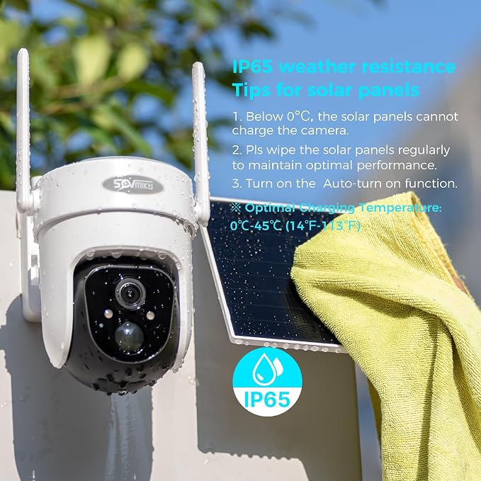 Vicohome CQ4G 2K AI Solar Security Camera Wireless Outdoor, Battery Powered Cam - Image 9