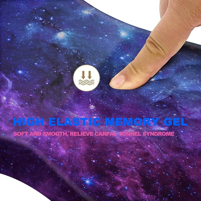 KUOSGM Mouse Pad Wrist Support, Ergonomic Mouse Pad with Massage Dot, Comfortable Computer Mouse Pad for Laptop, Wrist Rest Pain Relief Mousepad with Non-Slip PU Base for Office & Home, 12 x 8 in