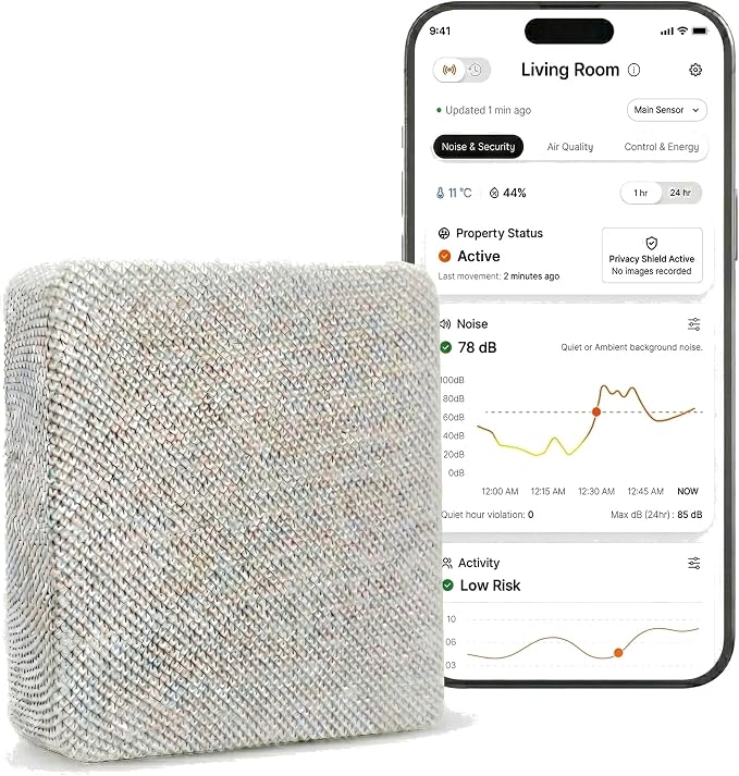Layla Noise Monitoring Device for Airbnb, Office & Home | Noise & Occupancy by LaylaEco
