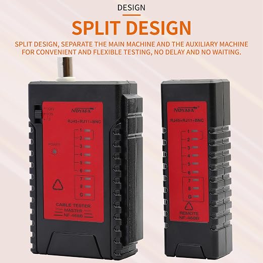 Nf-468b Network LAN Cable Wire Tester Rj45 Rj11 Rj12 BNC Cat5 Tracker Wire - Image 7
