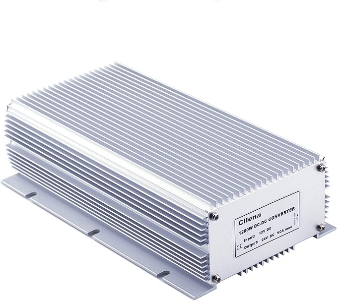 Cllena DC/DC 12V to 24V Boost Converter 50A 1200W Step Up Voltage Regulator Module Car Power Supply Voltage Transformer (Input 10V-16V)