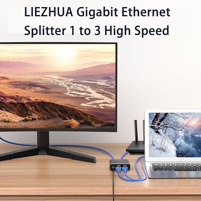 Ethernet Splitter 1 to 3, 1000Mbps High Speed Ethernet Cable Splitter - Image 7
