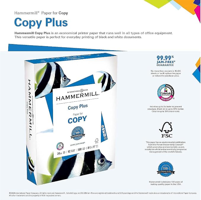 Hammermill Printer Paper, 20 lb Copy Paper, 11 x 17-5 Ream - Image 3