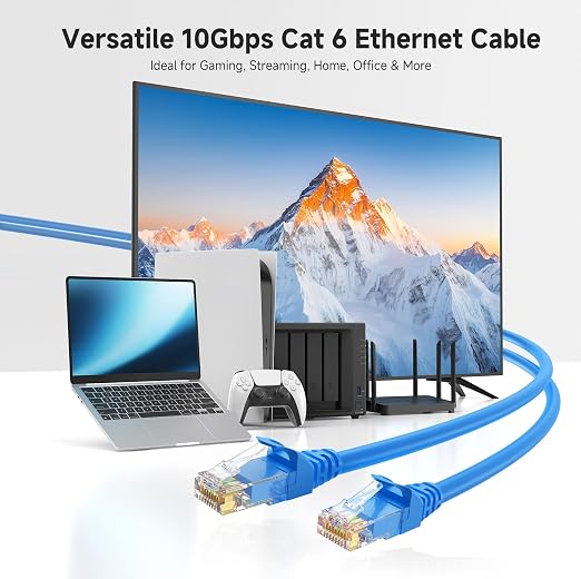 Cable Matters 10Gbps Snagless Cat 6 Ethernet Cable - 9ft - Image 2