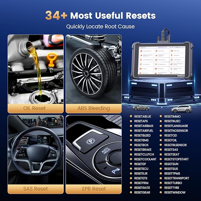 THINKCAR THINKSCAN 689 OBD2 Scanner, Bidirectional Scan Tool with Lifetime Free Update, 34+ Reset, 3000+ Active Test, ECU Coding, PMI, Wired All System Diagnostic Scanner for Cars, CANFD/DOIP, FCA SGW
