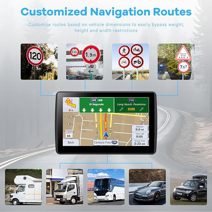 7 Inch GPS Navigator for Car Truck RV, 2026 Latest Map GPS for Car - Image 2