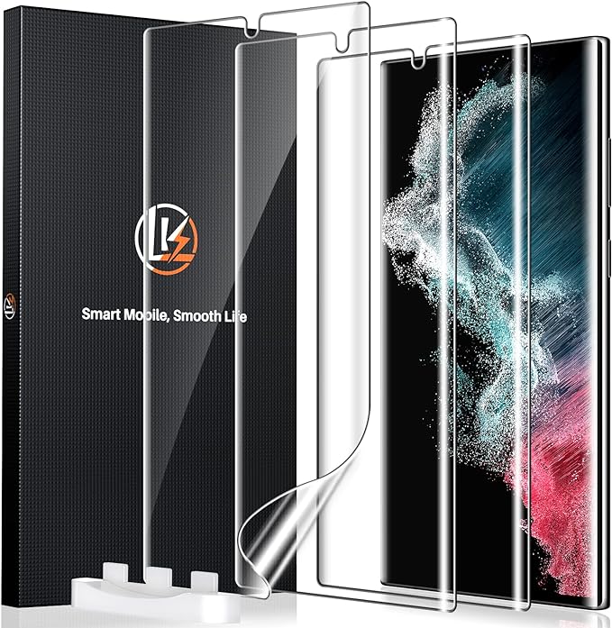 LK 3 Pack for Samsung Galaxy S22 Ultra Screen Protector Bubble Free, by LK