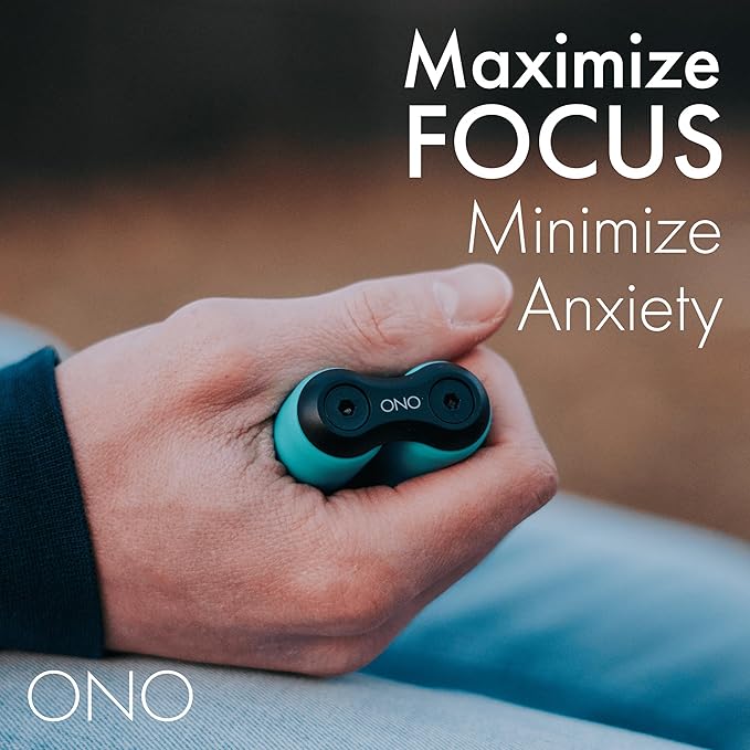 ONO Roller - Handheld Fidget Toy for Adults | Help Relieve Stress, Anxiety, Tension | Promotes Focus, Clarity | Compact, Portable Design (Teal, Full Size - ABS Plastic)