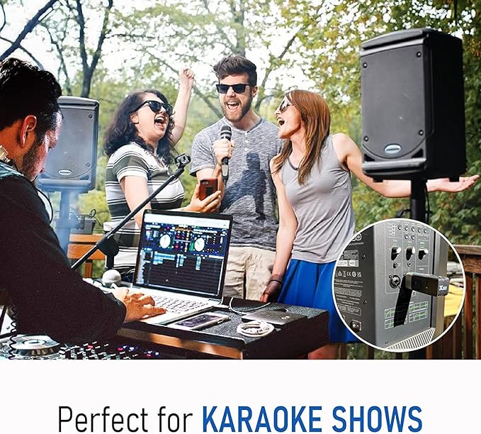 Xvive U3 Microphone Wireless System for DJ Controllers, Mixer to Active（2PACK）