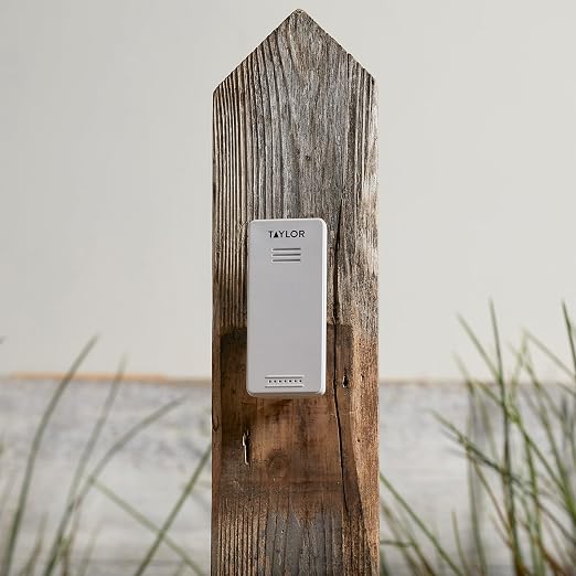Taylor Digital Wireless Round Indoor Comfort Level Thermometer and Clock - Image 7