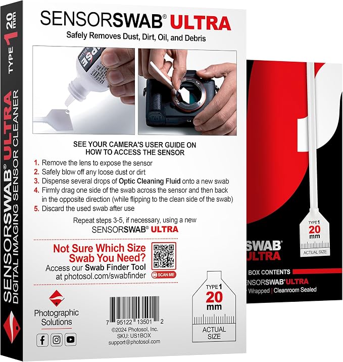 Photographic Solutions Sensor Swab Ultra 20mm Type-1 Digital Imaging Sensor - Image 2