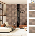 ARMURO 4 Packs Acoustic Wall Panels - Self-Adhesive 3D Wood Slat Wall Panel- Peel and Stick Sound Absorbing Panels for Noise Reducing - Feature Wall Decor for Home & Office