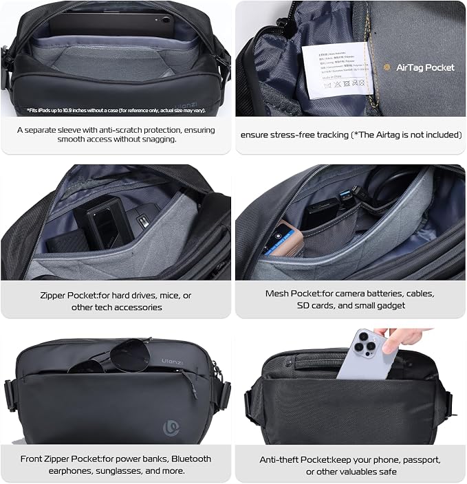 ULANZI Camera Sling Bag, Water-Resistant Camera Case - Image 4
