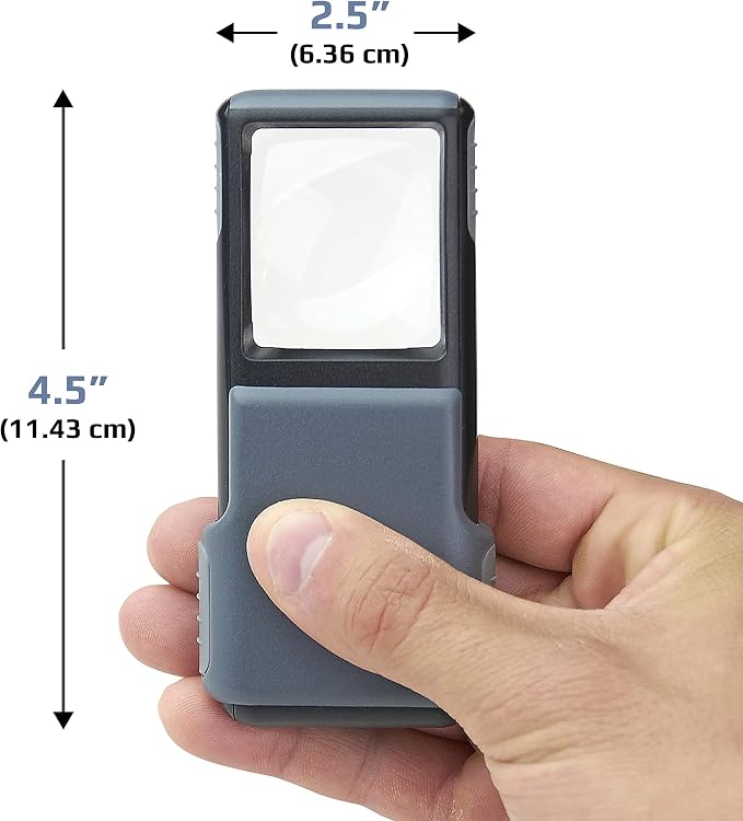 Carson 5x MiniBrite LED Lighted Slide-Out Aspheric Magnifier - Image 2