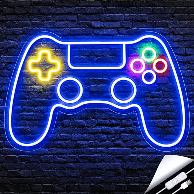 Kavaas Gamer Neon Sign, Game Controller LED Sign by Kavaas