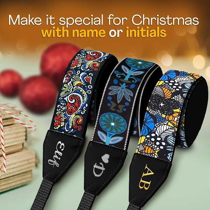 Art Tribute Custom Camera Strap Blue Sea - Image 2