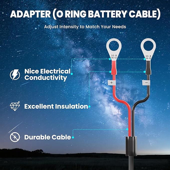 Terapaton Starlink Gen 3 Battery Converter Adapter - 9-35V Input 57V/5A Output Battery Boost Step-Up Converter, 6.6 FT DC to DC Power Supply for Truck, RV, Boat - Supports 200FT Extended Range