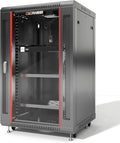 18U Wall Mount Server Rack Cabinet – 19" Network Rack Enclosure, PDU & Shelf by SYSRACKS