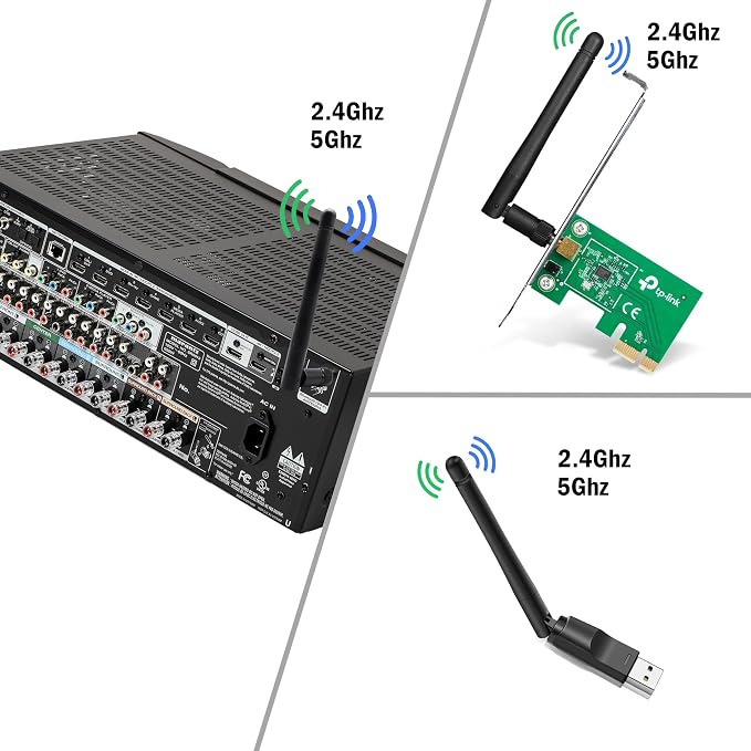 WiFi Antenna PC Bluetooth Antenna, WiFi 6 Dual Band 2.4Ghz 5Ghz 5.8Ghz 3dBi - Image 5