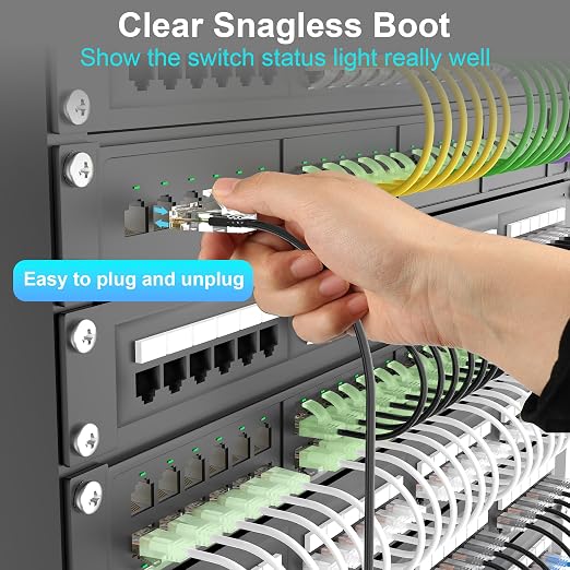 Cat 6 Patch Cable 100 feet, Slim Cat6a Ethernet Cable 10Gbps 550Mhz, UTP Pure - Image 5