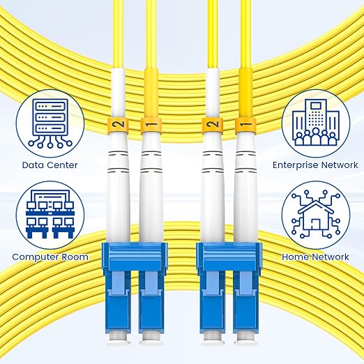 SpeedyCables- LC to LC Single Mode Fiber Patch Cable 0.2M, OS2 1G/10Gb Duplex - Image 6
