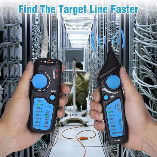 Bside Network Cable Tester RJ45 RJ11 Wire Tracker Telephone Line Tester LAN TV - Image 4