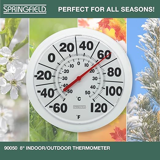 Springfield Indoor Outdoor Big and Bold Dial Thermometer, Wireless Thermometer - Image 4