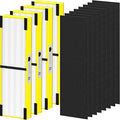 PETOX 4 Pack FLT4825 HEPA Filter B Replacement Compatible with G-Guardian Air Purifier AC4825 AC4825E AC4825W AC4850 AC4300 AC4800 AC4900, 4 True HEPA Filters & 8 Carbon Pre-Filters, Yellow
