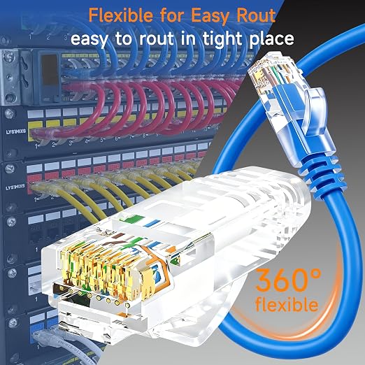 Cat6 Ethernet Cable 1 ft - 10G Network Patch Cable - Image 3
