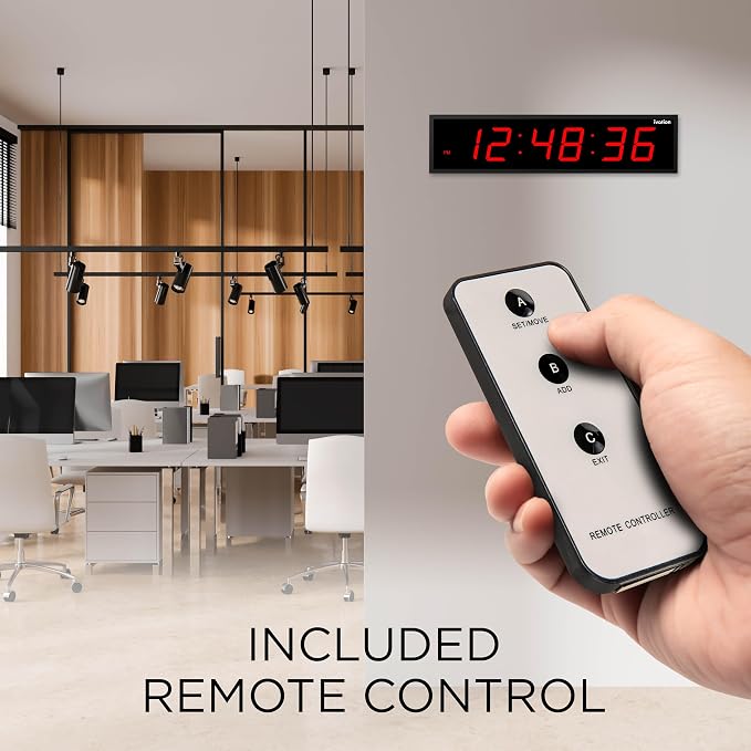 Ivation Oversized Large Digital Wall Clock - Image 5