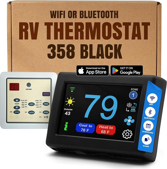 MICRO-AIR EasyTouch Digital RV Thermostat Replacement by MicroAir