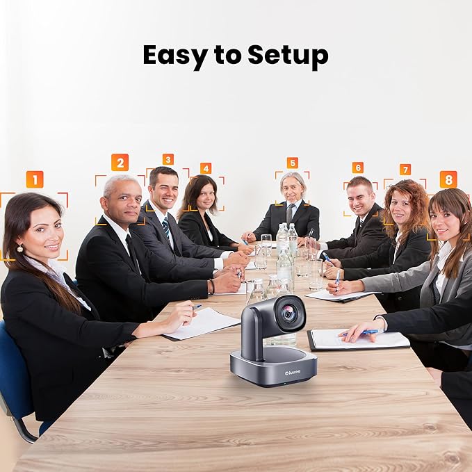 PTZ Camera with 20X Optical Zoom HDMI/USB3.0 Wide View Angle 1080P for Video Conference Meeting Church Live Streaming Education Works with Zoom Webex OBS YouTube Red Dot Design Winner