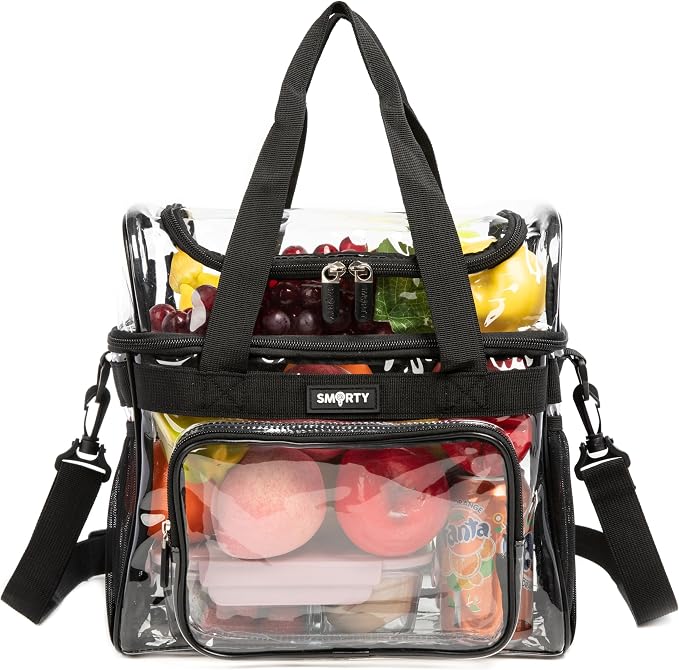 J.CARP Clear Bag Heavy Duty Backpack Durable Transparent See Through Bag by JCARP