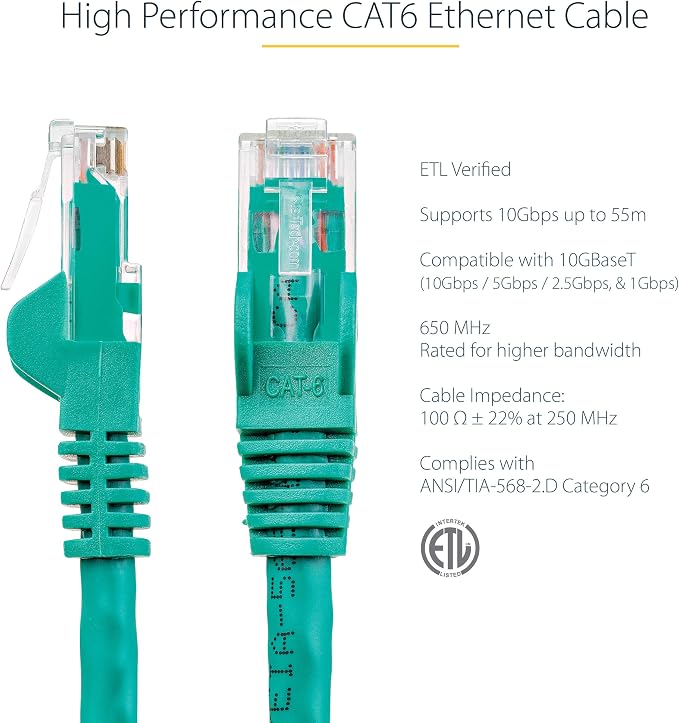 StarTech 4ft CAT6 Ethernet Cable - Image 2