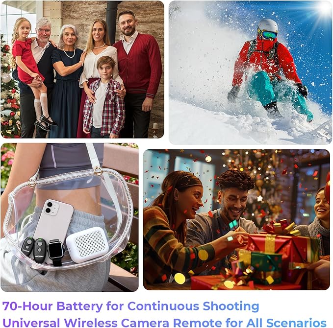 Upgraded USB-C Rechargeable Wireless Camera Remote Control Shutter Release for Sony a5100 a6000 a6300 a5000 a7 III a7 II a7 a7R III a9 RX100 III RX10M2 | Replaces Sony RM-L1AM and RM-SPR1