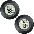 2 Pack Hygrometer Thermometer Mini Digital LCD Monitor Indoor/Outdoor Humidity by QPEUIM